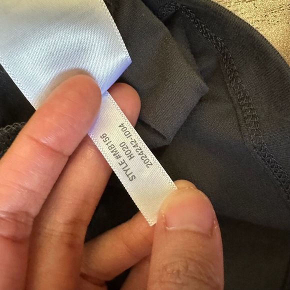 NWT MADEWELL 3/4-Sleeve Crepe Drop-Shoulder Bubble-Sleeve Tee Grey - Picture 8 of 9